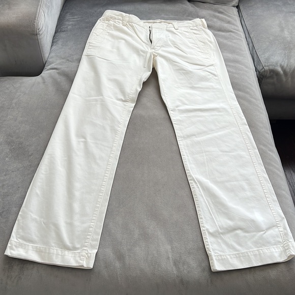 Gap Off White Khaki Straight Fit | Size34 W x 32 L| 100 % Cotton - Picture 1 of 12